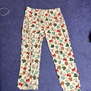 Wondershop Red and White Pajama Bottoms Festive Holiday Print
